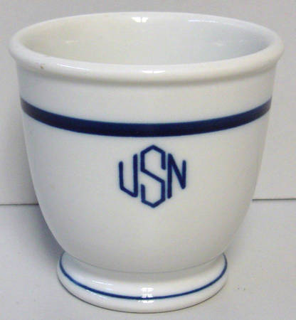 US Navy Mess Wardroom Officer Single Egg Cup