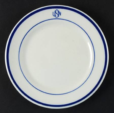 US Navy Mess Wardroom Officer Bread & Butter Plate
