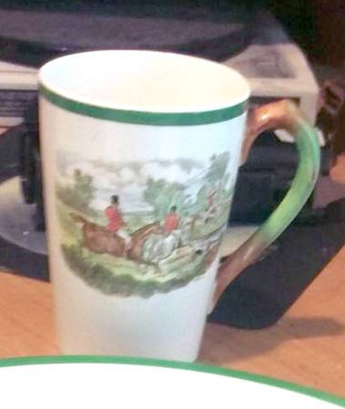 Herring Hunt (Smooth, Green Trim) Mug