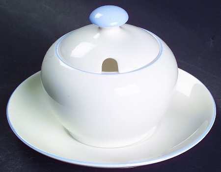 782-A Mustard & Lid with Underplate