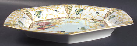 Sumatra 15" Rose Dish (Round Deep Platter)