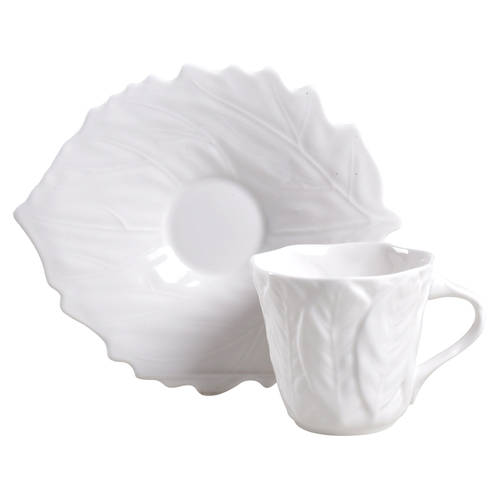 New England Flat Demitasse Cup & Saucer Set