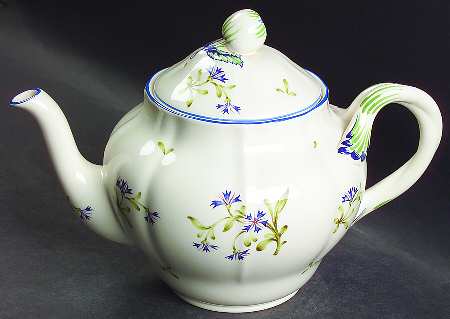 Williamsburg Cornflower Teapot & Lid