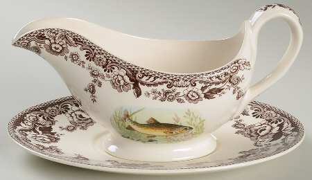 Woodland Stream Gravy Boat & Underplate