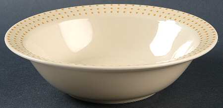 Champagne Rim Cereal Bowl