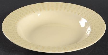 Champagne Large Rim Soup Bowl