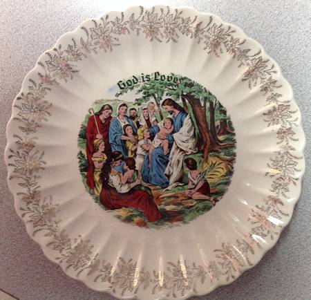 God Is Love Dinner Plate