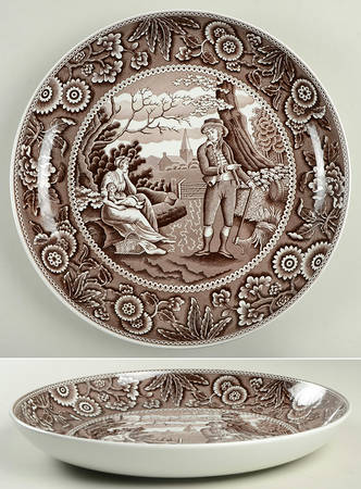 Archive Collection Brown 11" Pasta Serving Bowl