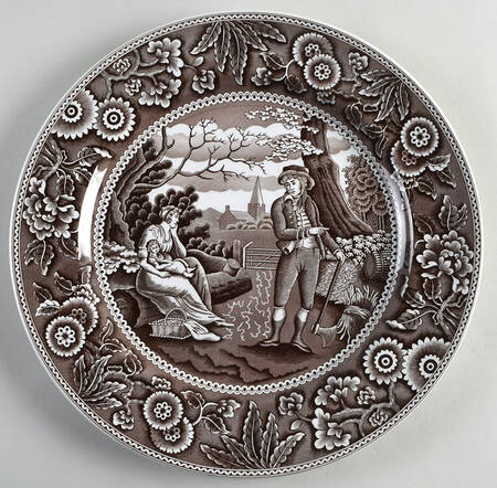 Archive Collection Brown Service Plate (Charger)