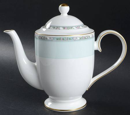 Silk Line Green Coffee Pot & Lid