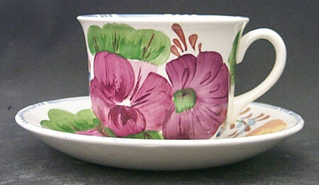Belle Fiore Flat Cup & Saucer Set