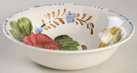 Belle Fiore 8" Round Vegetable Bowl