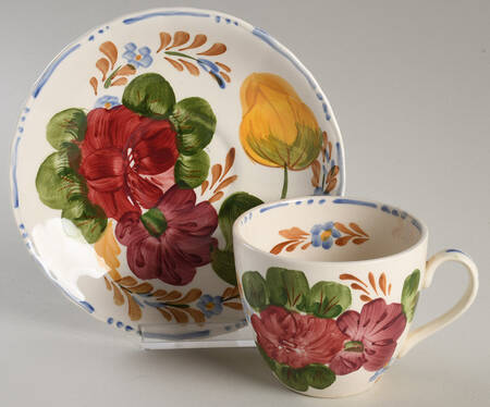 Belle Fiore Flat Cup & Saucer Set