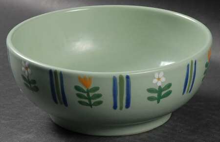 Flora Green Soup/Cereal Bowl