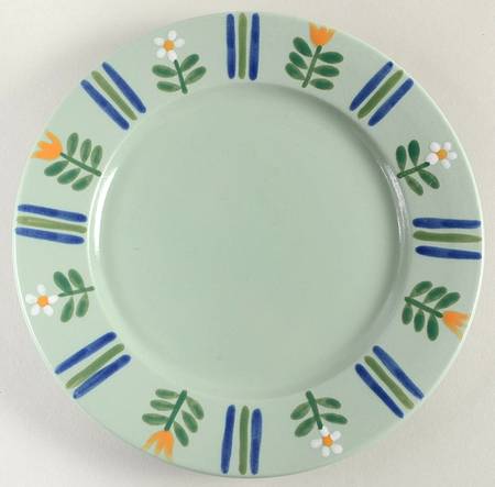 Flora Green Salad Plate