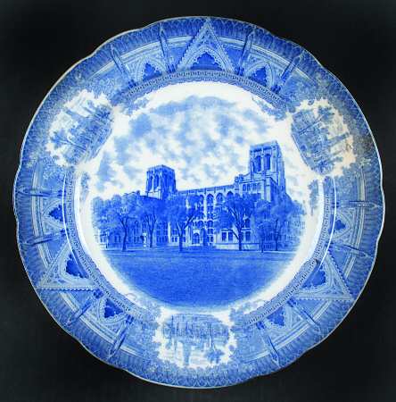 University of Chicago Blue Dinner Plate