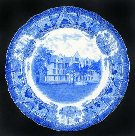 University of Chicago Blue Dinner Plate