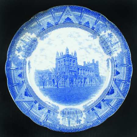 University of Chicago Blue Dinner Plate
