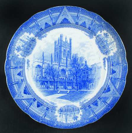 University of Chicago Blue Dinner Plate