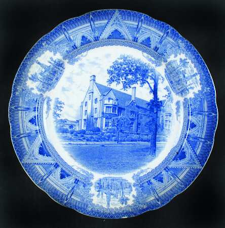 University of Chicago Blue Dinner Plate