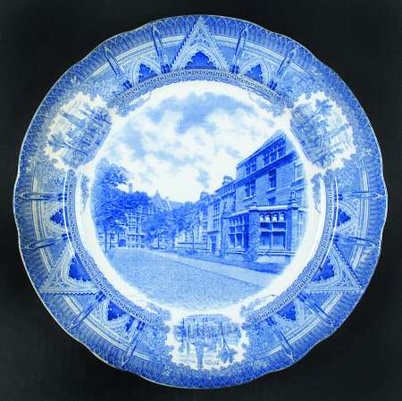 University of Chicago Blue Dinner Plate