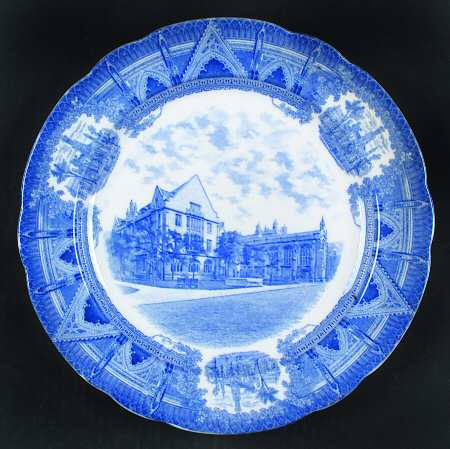 University of Chicago Blue Dinner Plate