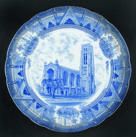 University of Chicago Blue Dinner Plate