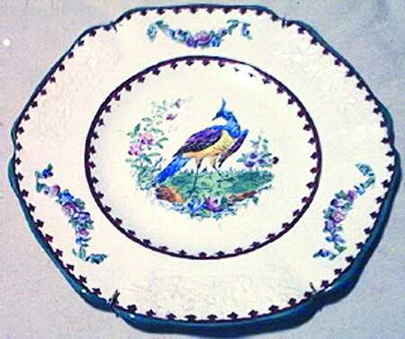 Vienna (Bird Center, Green, Red) by Spode