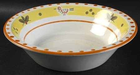 Country Bird 9" Round Vegetable Bowl