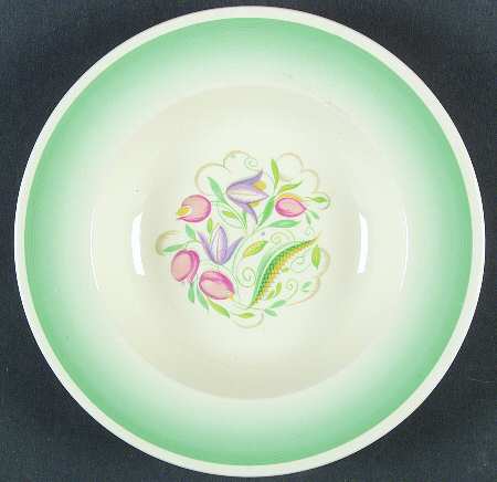 Dresden Spray Rim Soup Bowl
