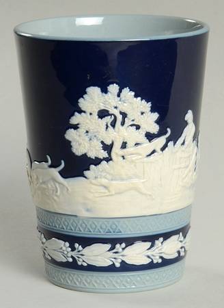 Sprigged Ware, Dark Blue 8 Oz Tumbler