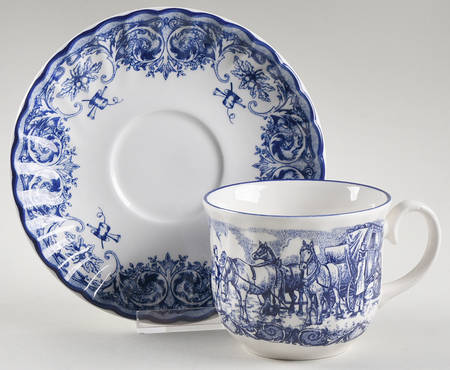 Staffordshire Life Flat Cup & Saucer Set
