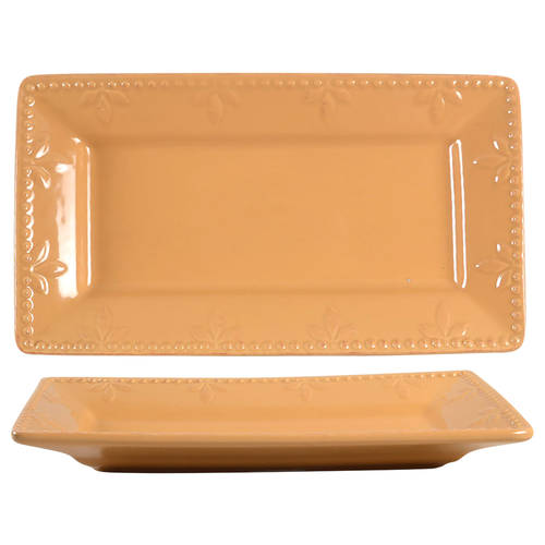 Sorrento Wheat (Gold) Rectangular Tray 11"
