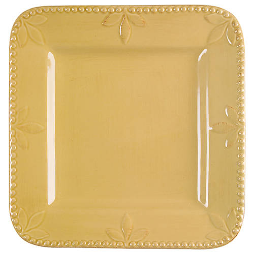 Sorrento Wheat (Gold) Square Dinner Plate