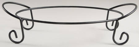 Sorrento Wheat (Gold) 16" Oval Baker Metal Stand