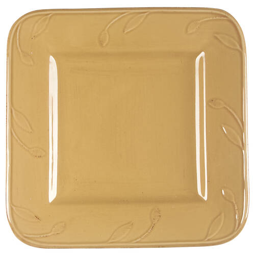 Sorrento Wheat (Gold) Square Salad Plate