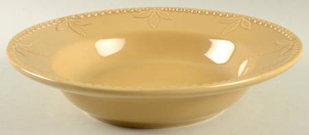 Sorrento Wheat (Gold) Large Rim Soup Bowl