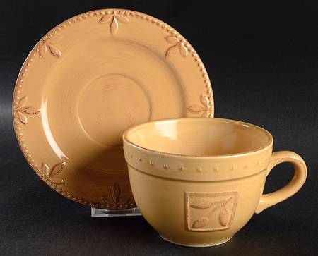 Sorrento Wheat (Gold) Jumbo Cup & Saucer Set