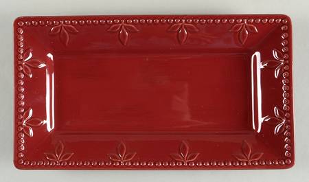 Sorrento Beaujolais (Burgundy) Rectangular Tray 11"