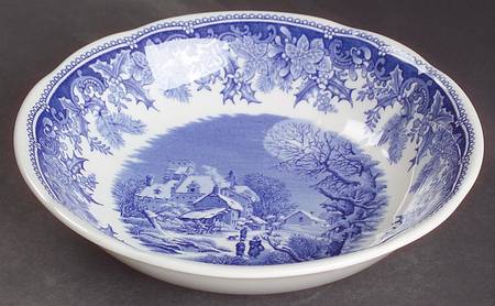 Winter's Eve Blue (Camilla Shape) Coupe Cereal Bowl