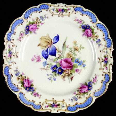 SWH29 Blue Square Salad Plate