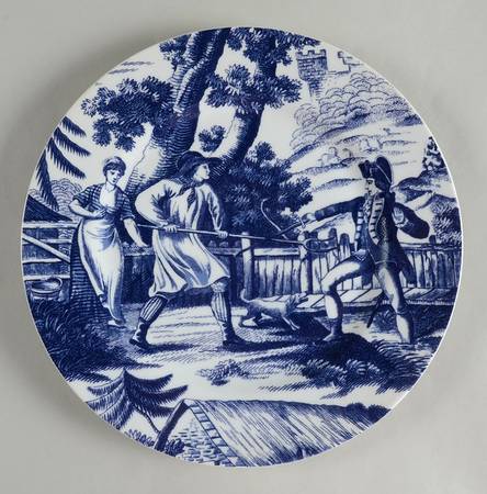 Country Courtship Dinner Plate