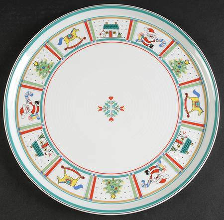 Holiday Charm Cake Plate
