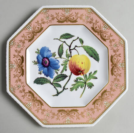 St George Dessert Plates Pink Octagonal Dessert Plate
