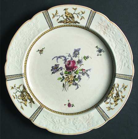 June (Scalloped, Yellow Trim) by Spode