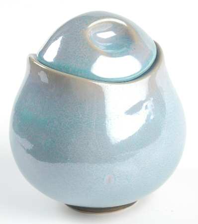 Pearltone Teal Sugar Bowl & Lid