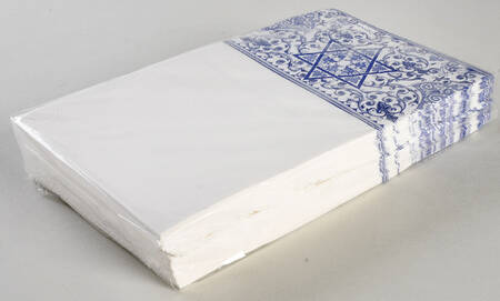 Blue Room (Judaic Collection) Package of Paper Guest Dinner Napkins