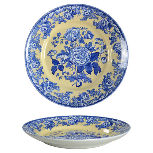 Blue Room Garden Collection (Yellow Background) 12" Pasta Serving Bowl