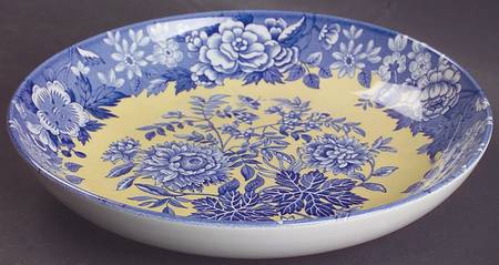 Blue Room Garden Collection (Yellow Background) 8" Individual Pasta Bowl by Spode