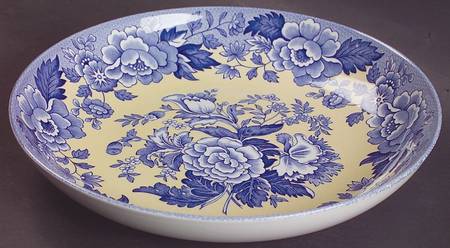 Blue Room Garden Collection (Yellow Background) 8" Individual Pasta Bowl by Spode